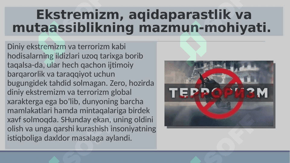 DUNYO HAMJAMIYATINIG EKSTREMIZM VA TERRORIZMGA QARSHI TAJRIBASI 4