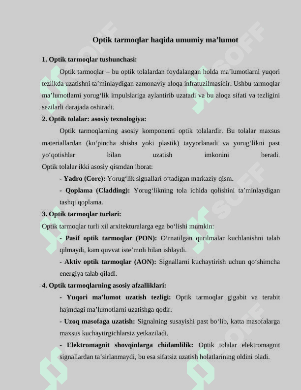 Abonent kirish optik tarmoqlari 3