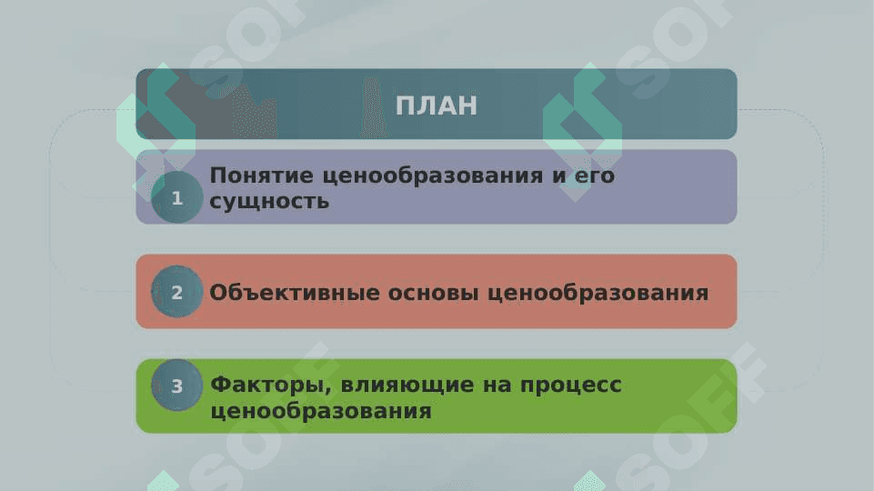 Содержание и объективные основы ценообразования 2