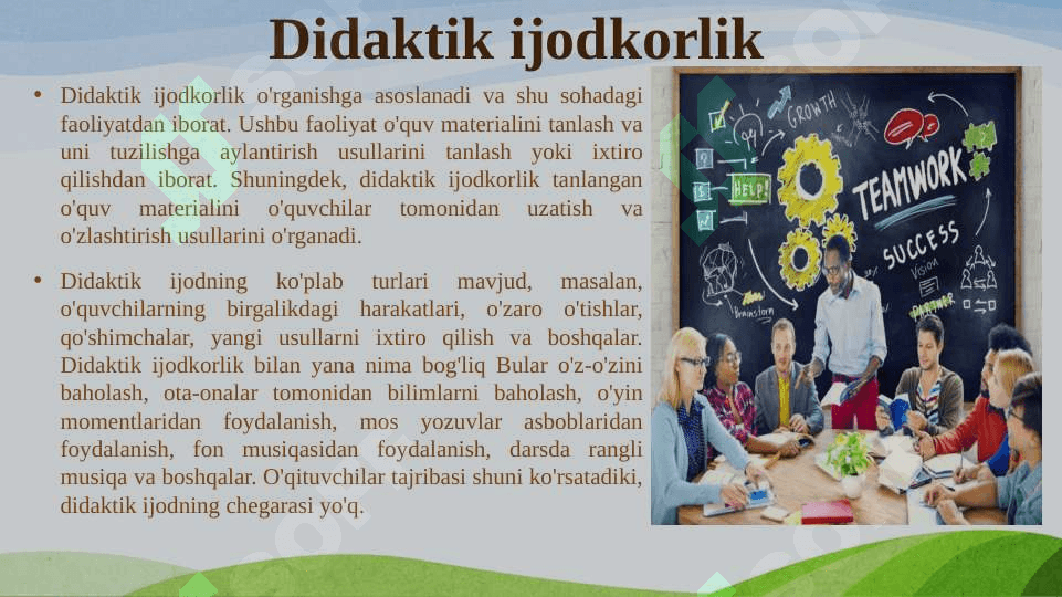 Pedagogik ijodning asosiy ko’rinishlari va yo’nalishlari 5