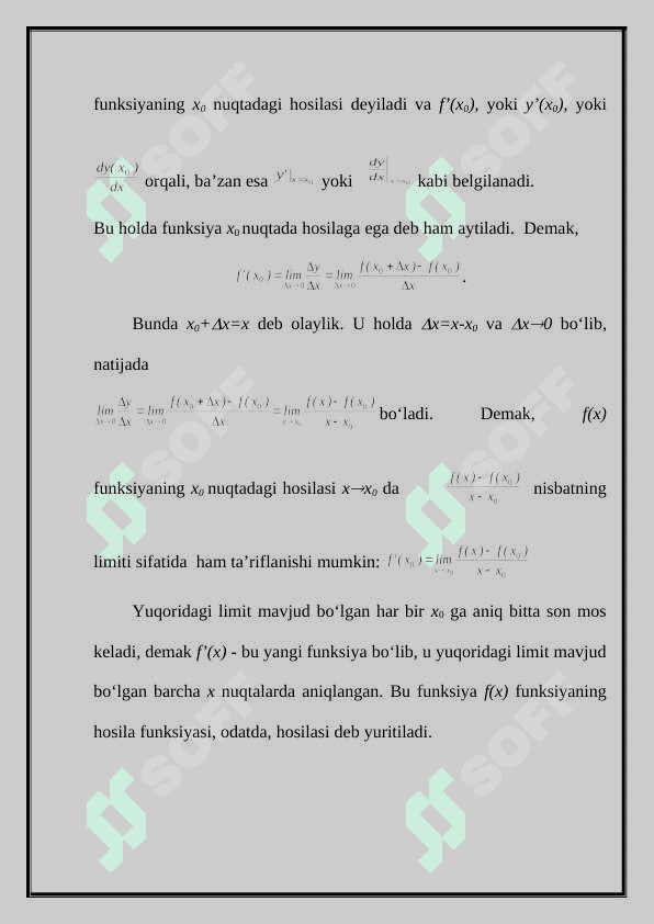 Parametrik tenglama bilan berilgan chiziq urinmasi va normali tenglamalari 4