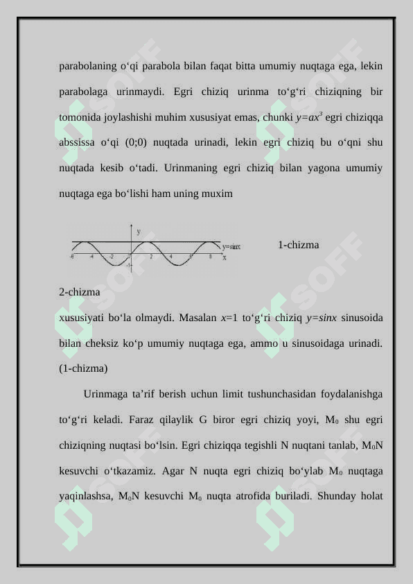 Parametrik tenglama bilan berilgan chiziq urinmasi va normali tenglamalari 7