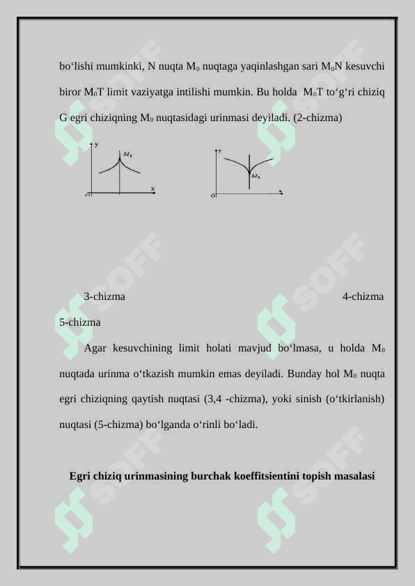 Parametrik tenglama bilan berilgan chiziq urinmasi va normali tenglamalari 8