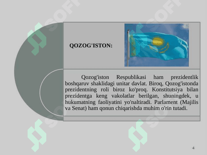 O’ZBEKISTON VA QOZOGISTON DAVLATLARINING KONSTITUTSIYASIDAGI ASOSIY FARQLAR. 4