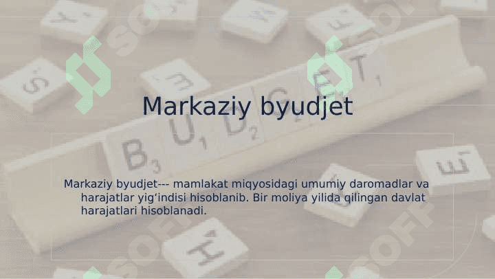 DAVLAT BUDJETINING MARKAZLASHTIRILGAN INVESTITSIYALARNI MOLIYALASHTIRISH VA DAVLAT  DASTURLARINI AMALGA OSHIRISH XARAJATLARI 5