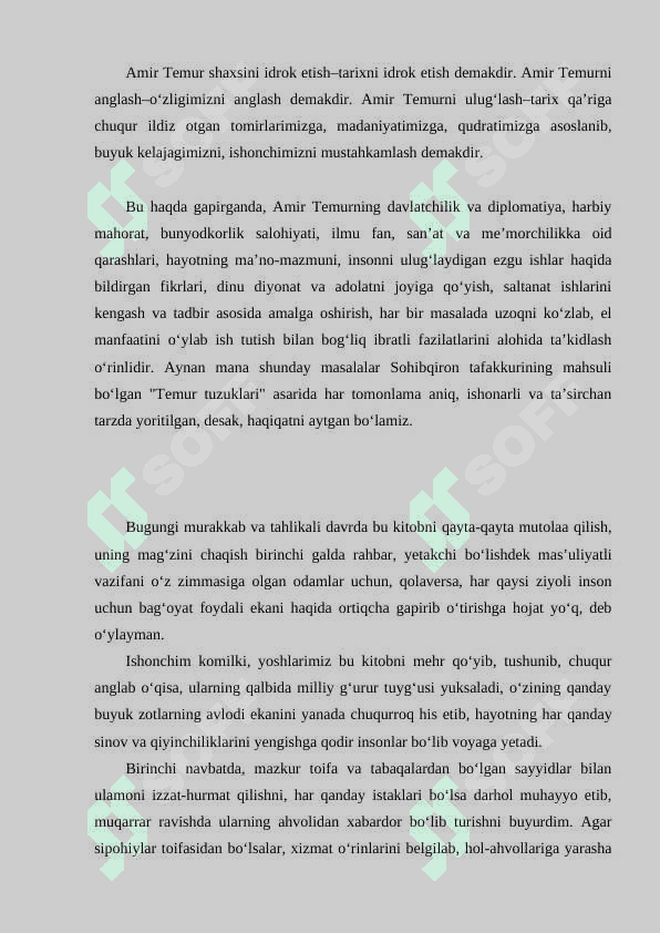 Amir Temurning dargoxiga panox istab kelganlar xaqidagi tuzugi 4