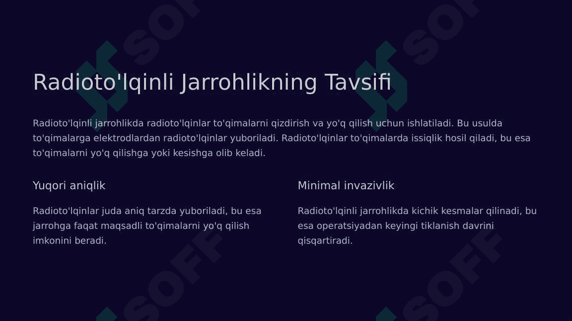 Radioto'lqinli jarrohlik 3