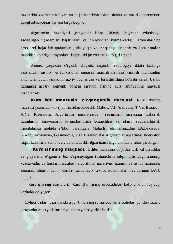 Algoritm samaradorligini baholash va tahlil qilish 4