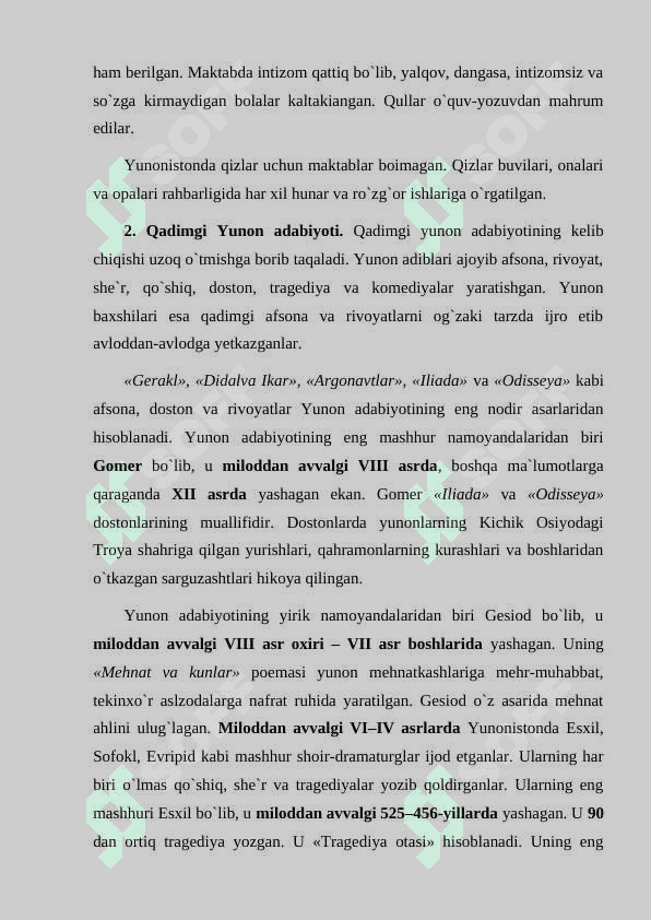 Qadimgi Yunoniston madaniyati 3