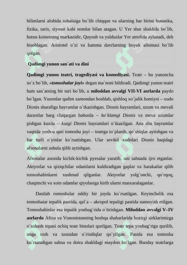 Qadimgi Yunoniston madaniyati 7