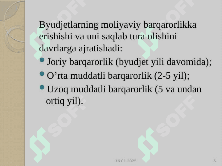 MAHALLIY BYUDJETLARNING 5