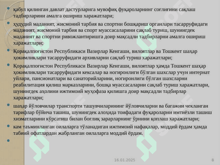 MAHALLIY BYUDJETLARNING 8