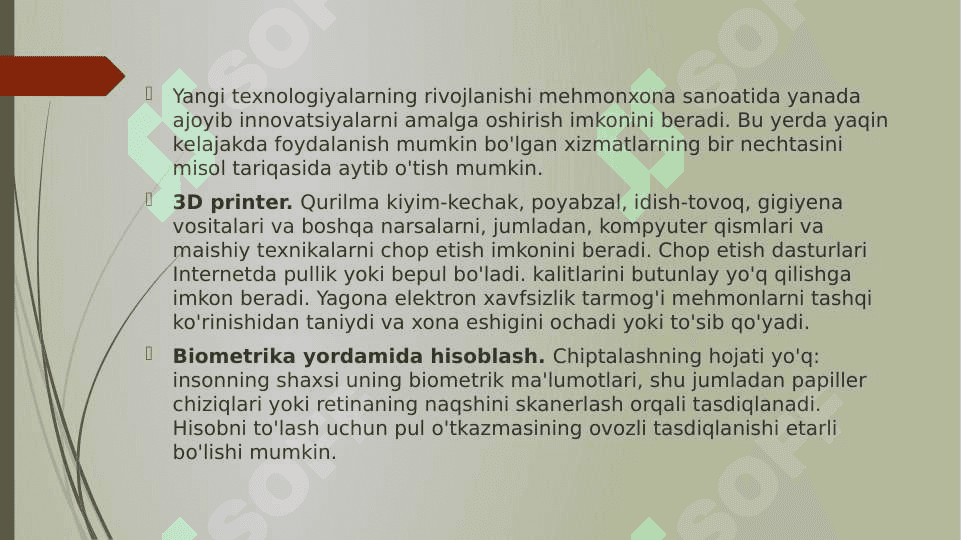Atrof-muhitga zarar yetkazmaslik uchun mehmonxonani rejalashtirishda ekologik strategiyalar 7