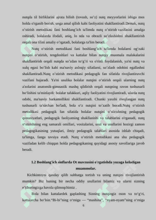 OT SO'Z TURKUMI 6