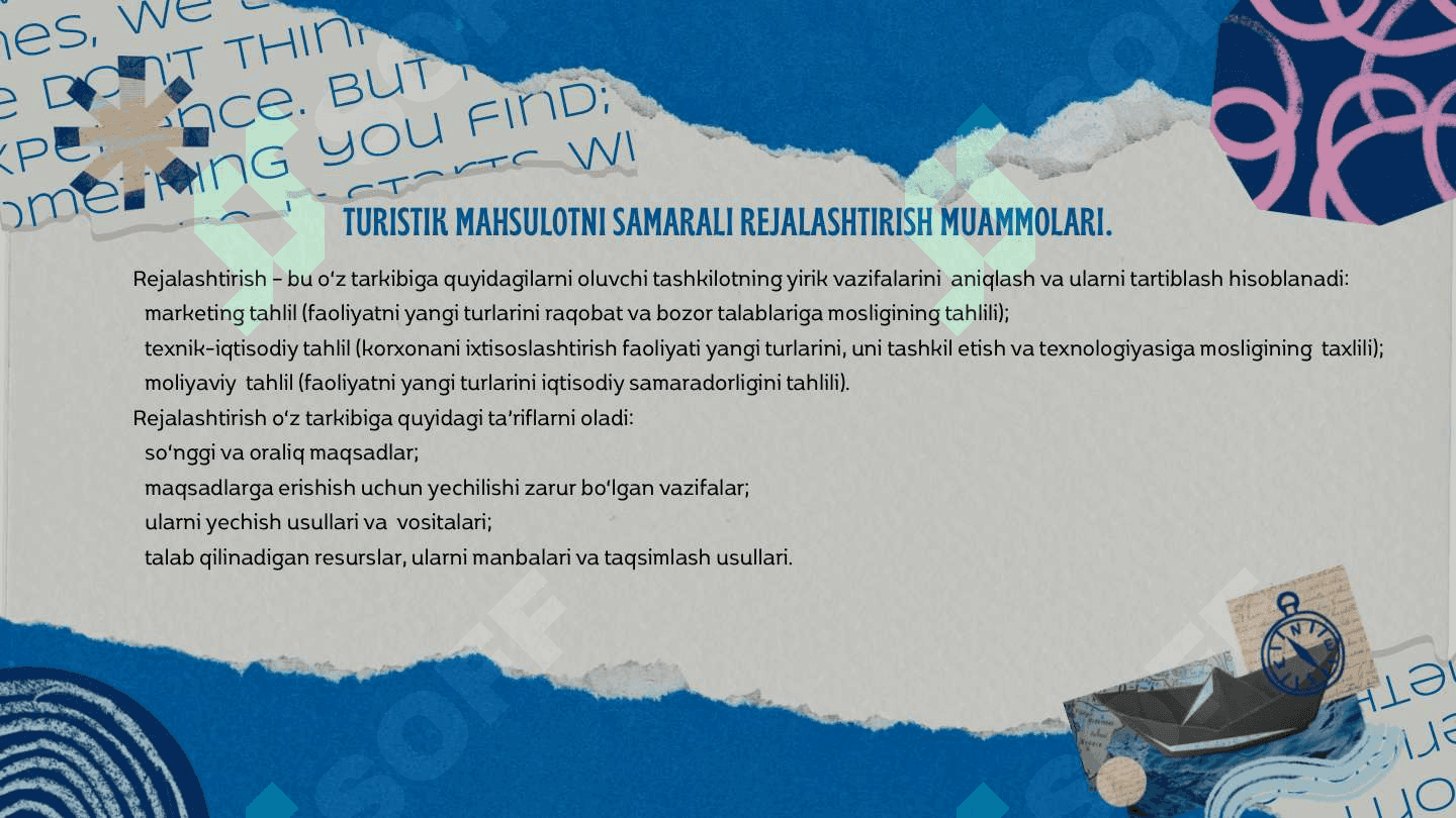 Mehmonxona xo‘jaligida joylashtirishhizmatlarini rejalashtirish 3