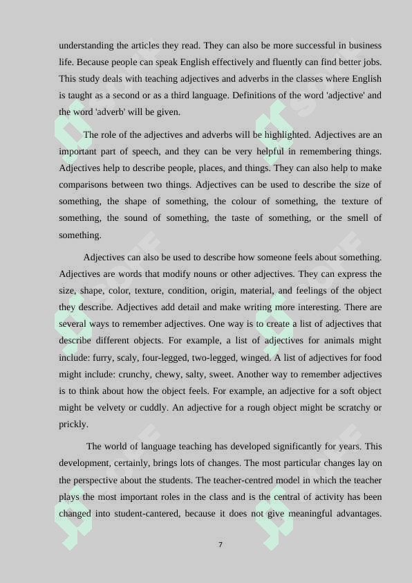 Communicative approach to teaching adjective 7