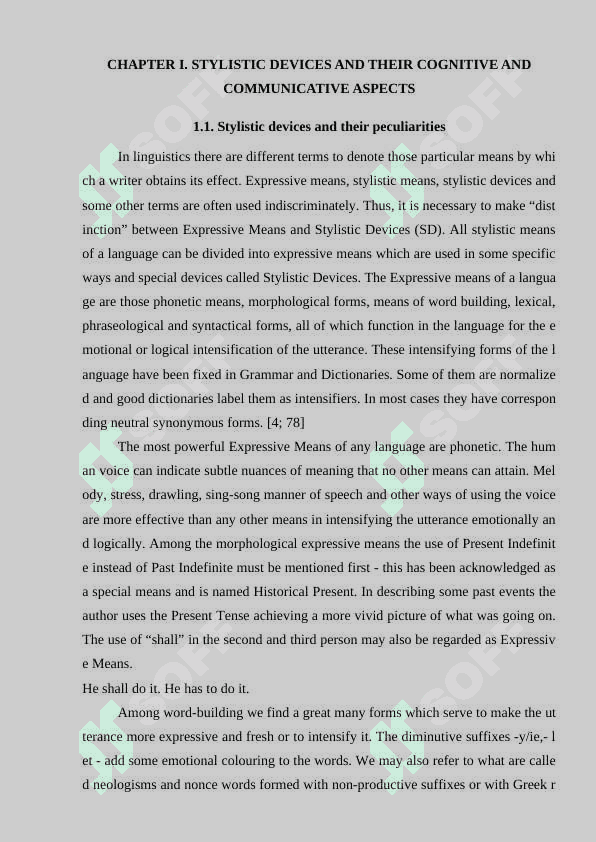STYLISTIC DEVICES AND THEIR COGNITIVE 5