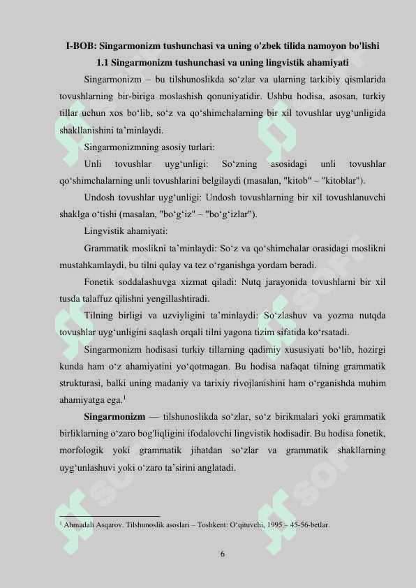 O‘zbek tilida singarmonizm taʼsirida o‘zgarishlar 6