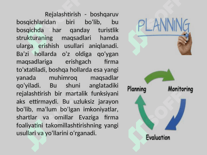 “Mehmonxona xo‘jaligida rejalashtirish” fanining ob’ekti, predmeti, maqsadi va vazifalari 4