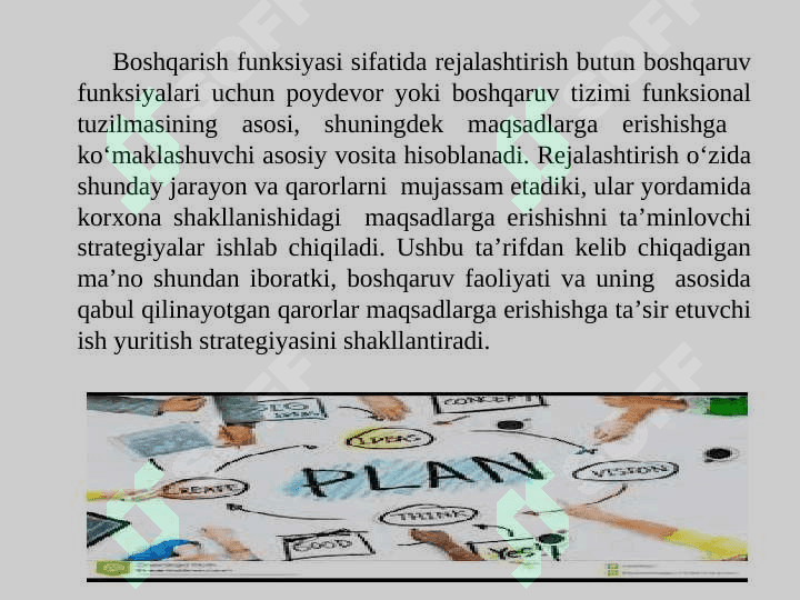 “Mehmonxona xo‘jaligida rejalashtirish” fanining ob’ekti, predmeti, maqsadi va vazifalari 7
