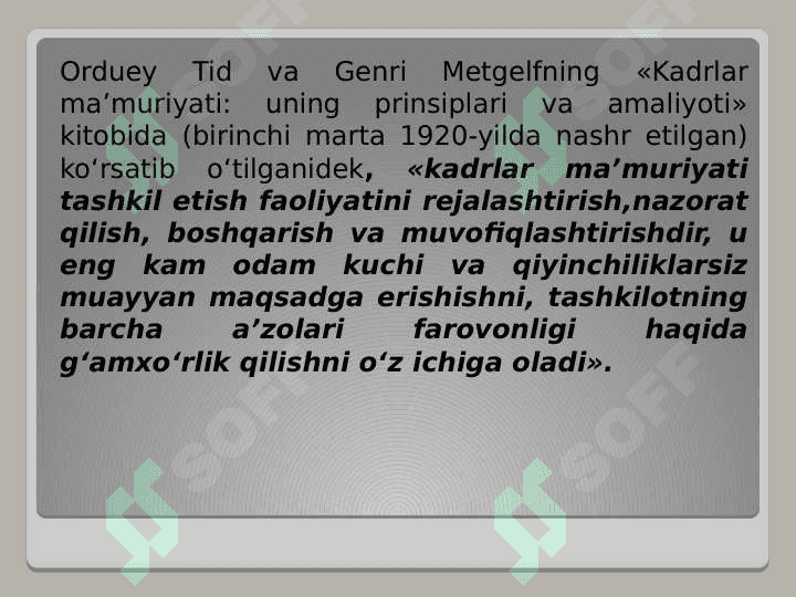 Mehmonxonalarda xodimlar faoliyatini boshqarish  xususiyatlari 5