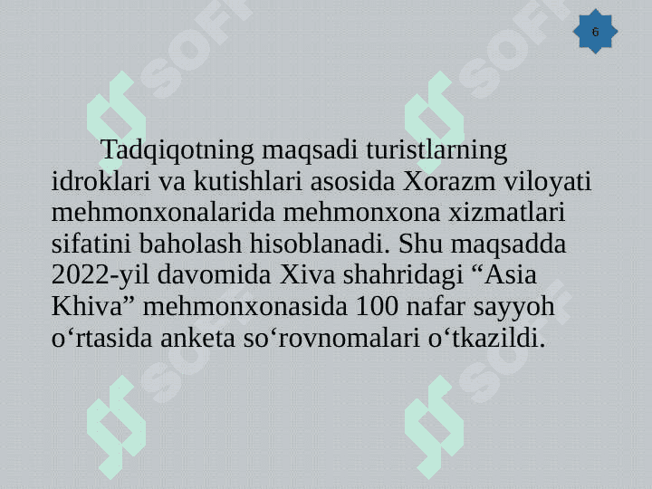 Mehmonxona xizmatlari bozorini rivojlantirishning mintaqaviy xususiyatlari 6