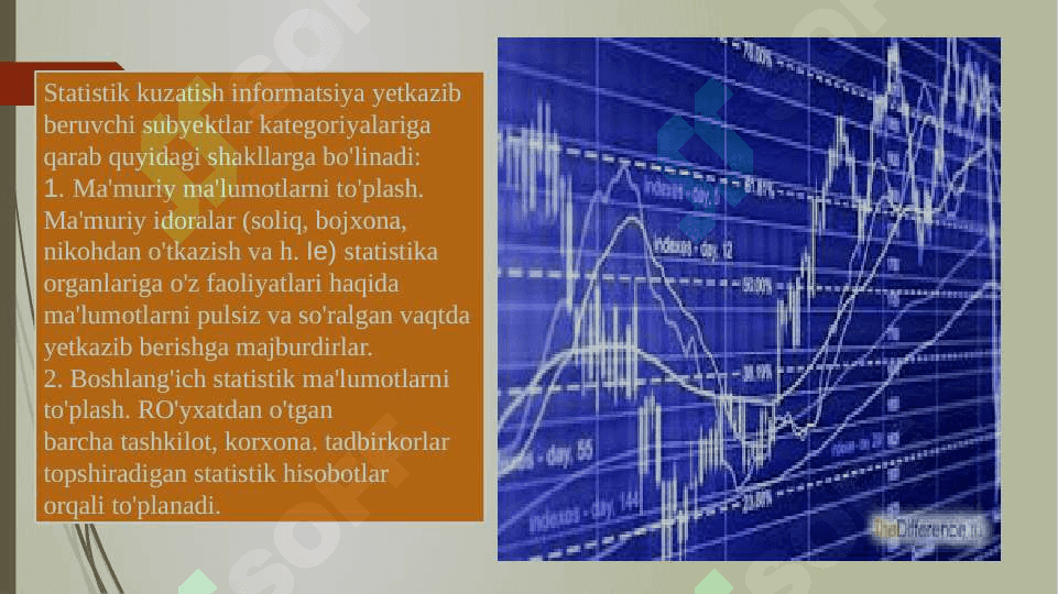 STATISTIK HISOBOT-STATISTIK KUZATISHNING ASOSI SIFATIDASTATISTIK HISOBOT-STATISTIK KUZATISHNING ASOSI SIFATIDA 7