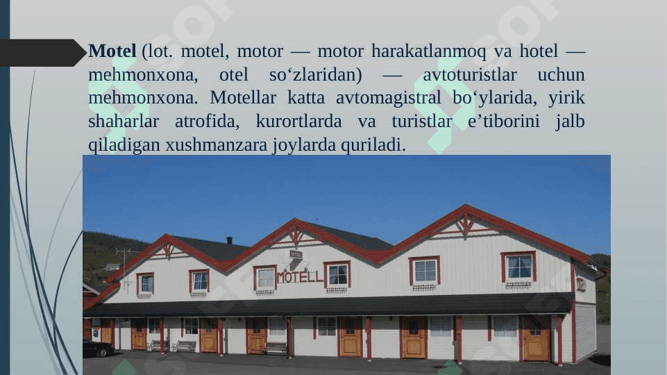 MOTEL JOYLASHTIRISH VOSITASI 5