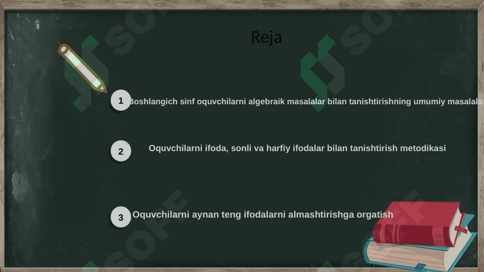 Boshlang'ich sinflarda algebra elementlarini o'qitish metodikasining umumiy masalalari 2