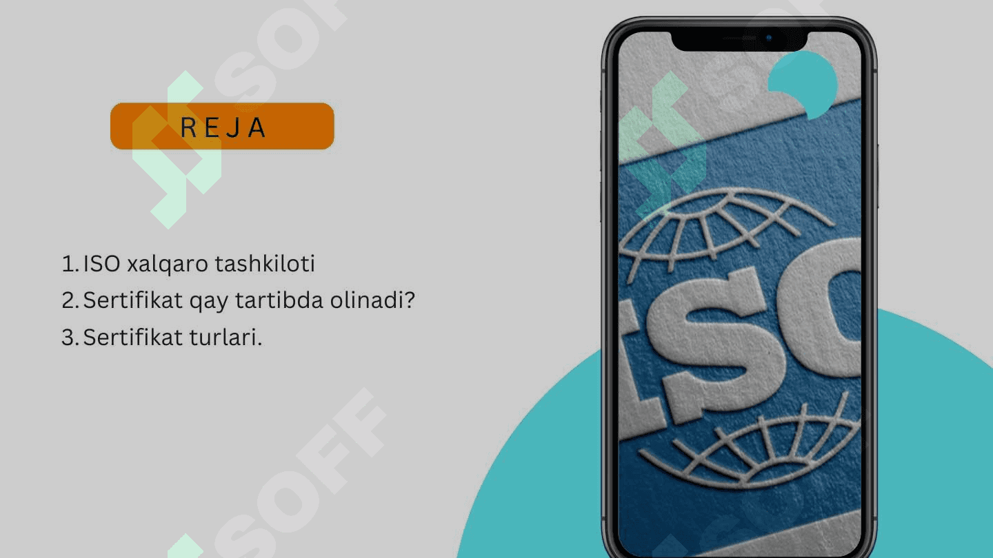 ISO xalqaro tashkiloti va sertifikatlashtirish turlari 2
