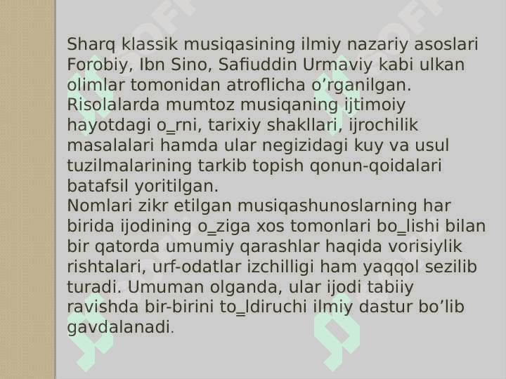 SOMONIYLAR DAVRIDA MUSIQIY HAYOT  (IX-X) 2