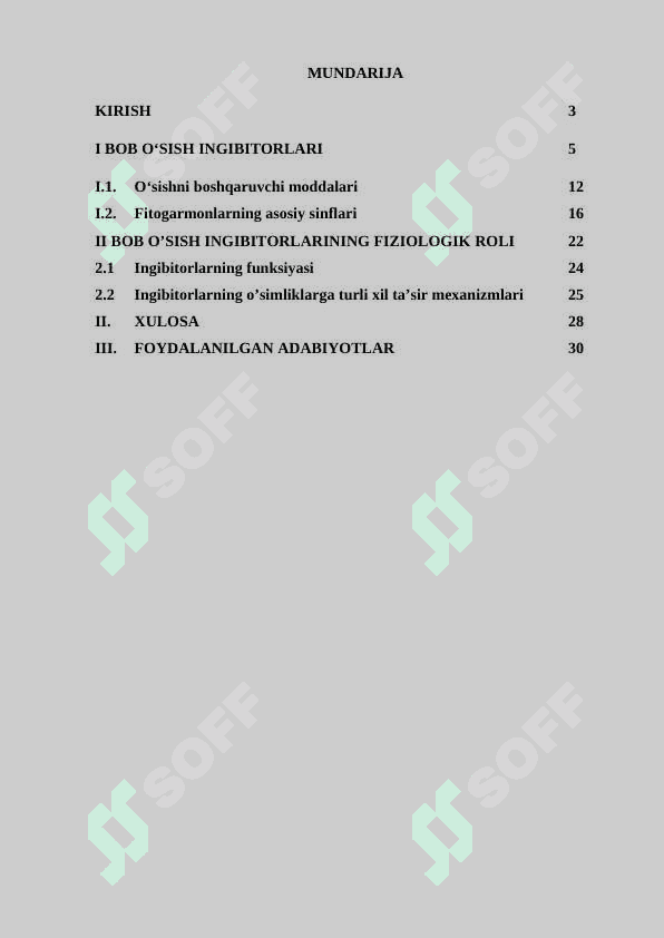 TABIIY O‘SISH INGIBITORLARI VA ULARNING FIZIOLOGIK ROLI 2