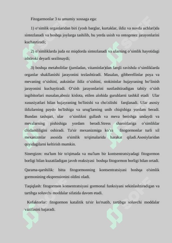 TABIIY O‘SISH INGIBITORLARI VA ULARNING    FIZIOLOGIK ROLI 7