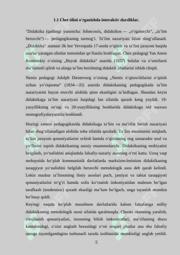 Chet tilini o‘rgatishda didaktik vizualizatsiya usullari 5