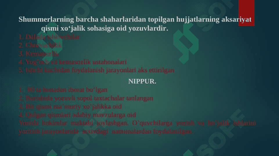 Qadimgi sharq davlatlari arxivlari 7