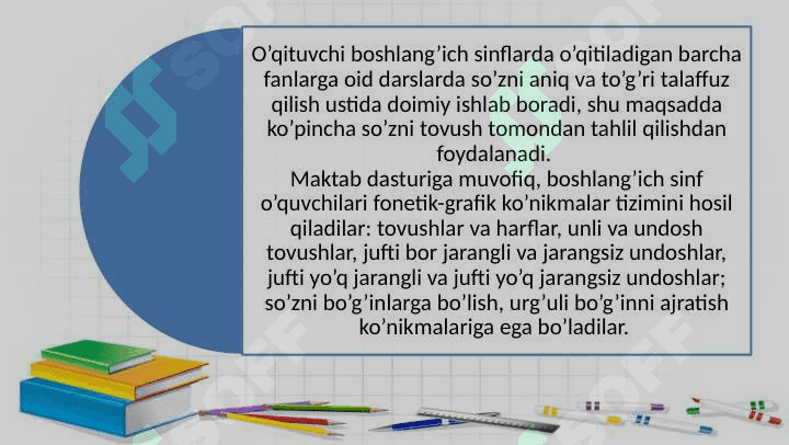 Unli va undosh tovushlarni o’rganishda orfografik mashqlarni tashkil etish 3