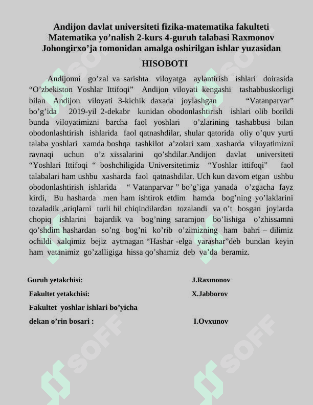 HISOBOT 3