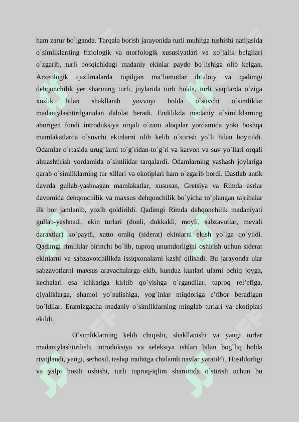 Manzarali oʻsimliklarning kelib chiqish markazlari. 4