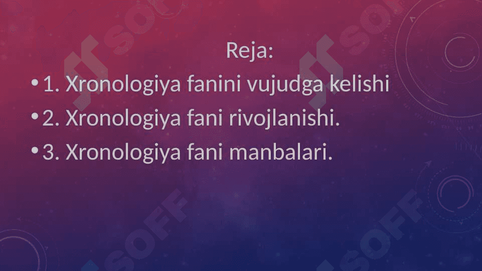 Xronologiya 2
