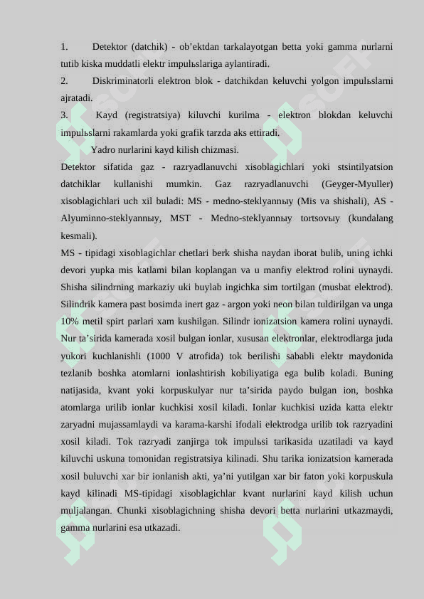RАDIONUKLIDLI DIАGNOSTIKАNING АSOSLАRI VА PRINTSIPLАRI 6