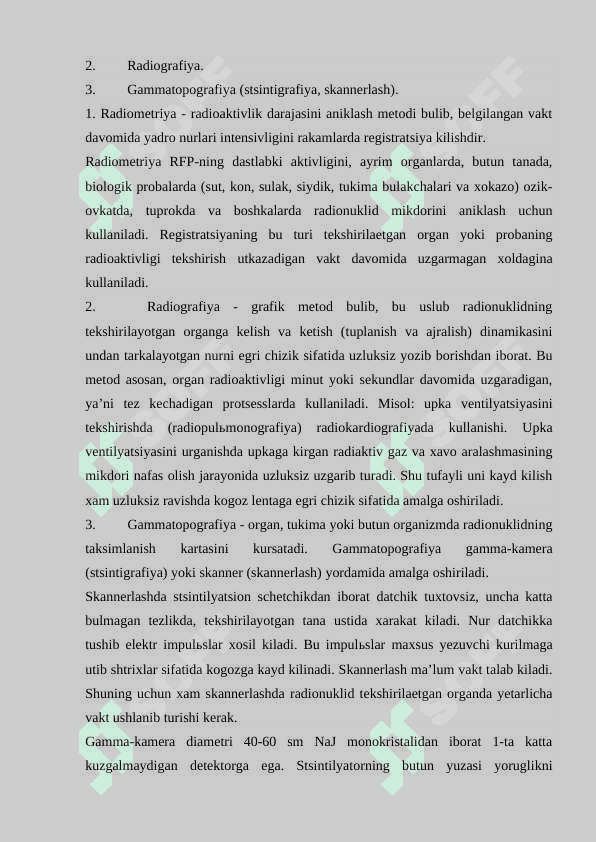 RАDIONUKLIDLI DIАGNOSTIKАNING АSOSLАRI VА PRINTSIPLАRI 8