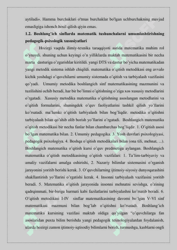 Matematik tushunchalarni shakllantirishda didaktik o’yinlarning o’rni. 8