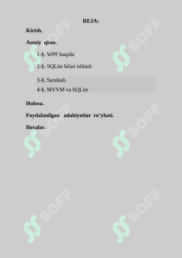 WPF da  SQLite  bilan  ishlash 2