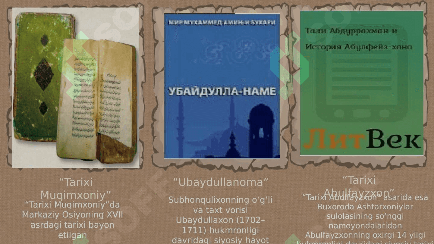 O‘rta Osiyo xonliklari davri tarixshunsligi 7