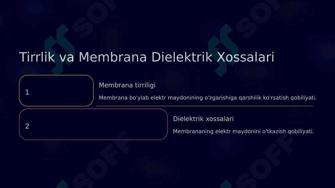 Biologik membranalardagi fizik jarayonlar 8
