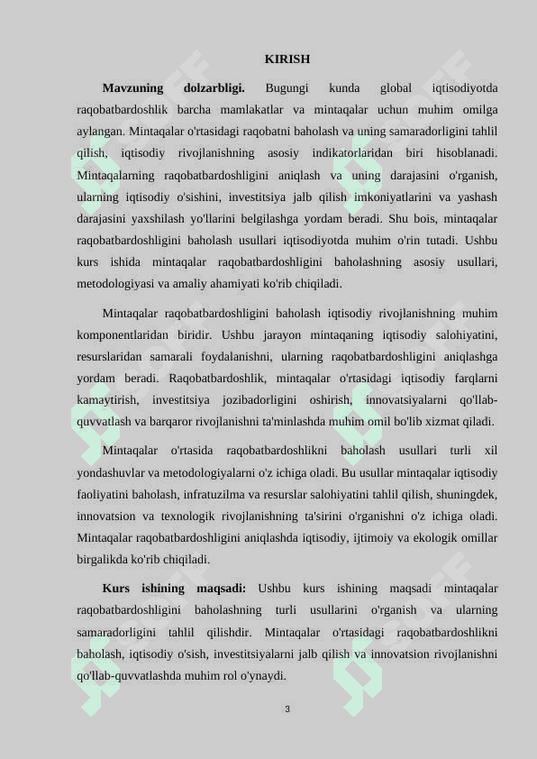 MINTAQALAR RAQOBATBARDOSHLIGINI BAHOLASH USULLARI 3