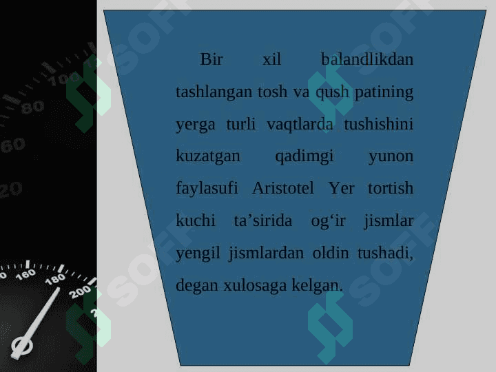 Erkin tushish  tezlanishini aniqlash 2