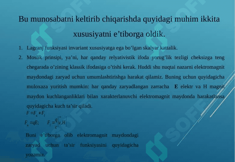 RELYATIVISTIK DINAMIKA ELEMENTLARI 3