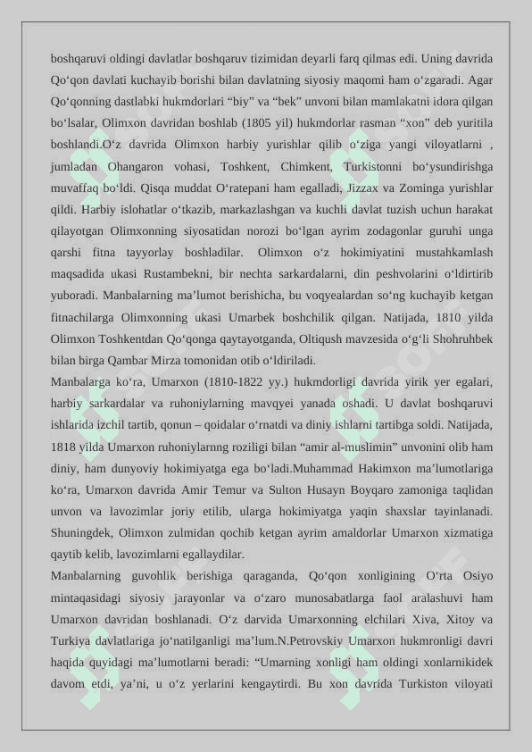 Olimxon hukumronligi davrida Qo‘qon xonligi. 4