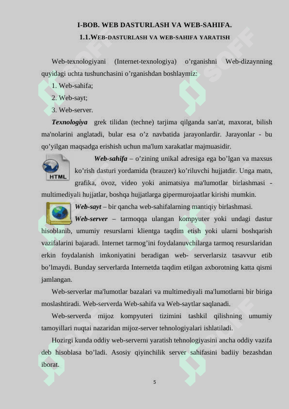 WEB-SAYITLARNI HOSIL QILUVCHI DASTURLAR HOMISITE 5